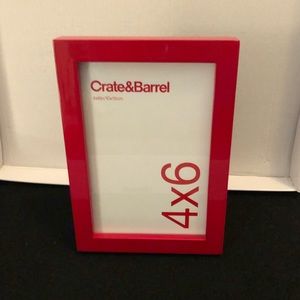 Red Crate&Barrel Picture Frame 4x6